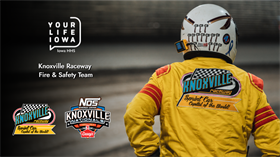 Your Life Iowa supporting the Knoxville Raceway Fire & Safety Crew