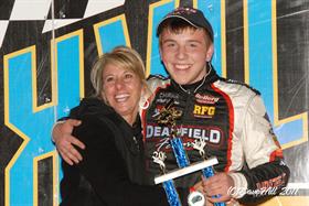 Carson McCarl Youngest to Win Sprint Car Feature at Knoxville!